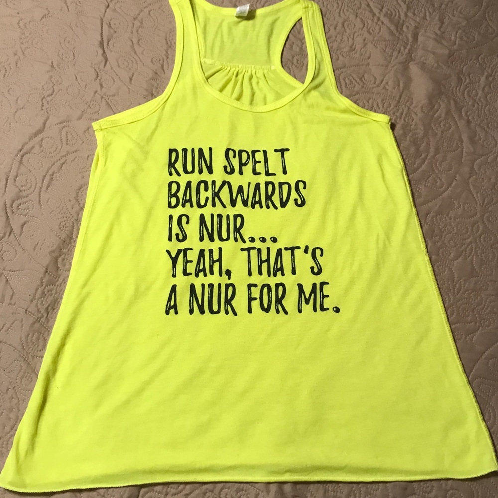 Bella and canvas racerback tank top . Worn once !
